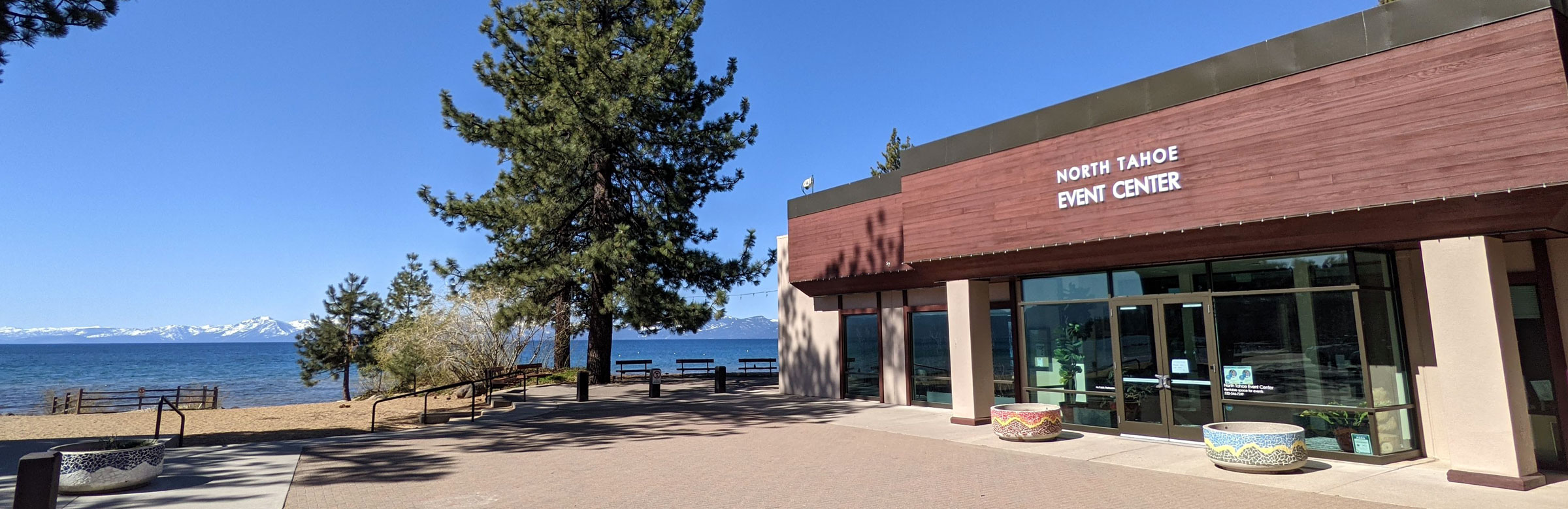 Front outside of North Tahoe Event Center, Wedding Venue in Lake Tahoe