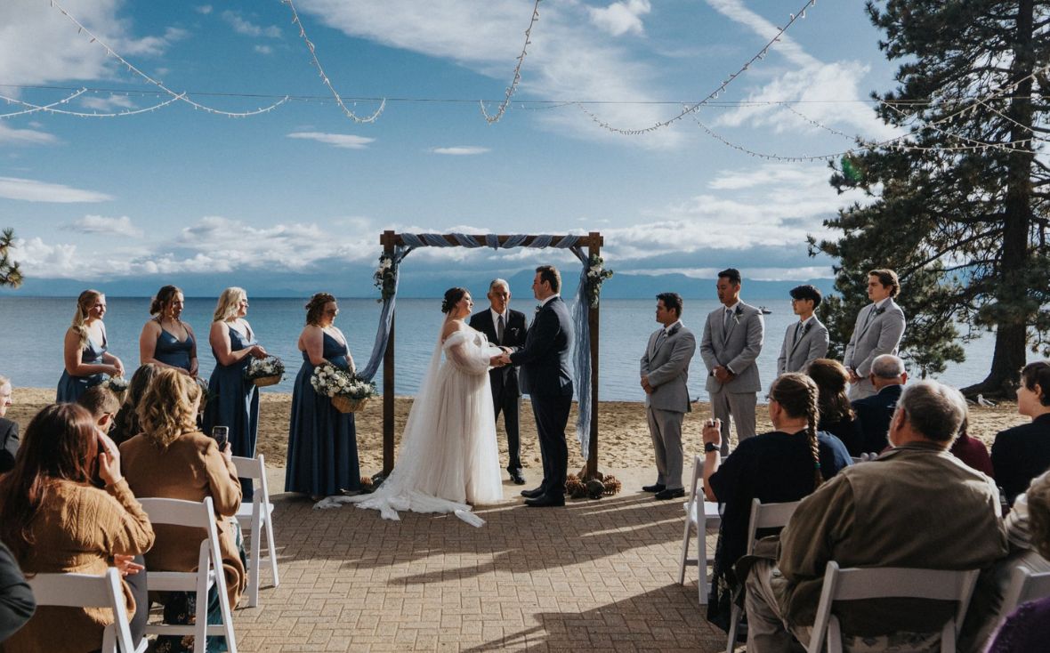 How far in advance should you book a wedding venue in Lake Tahoe