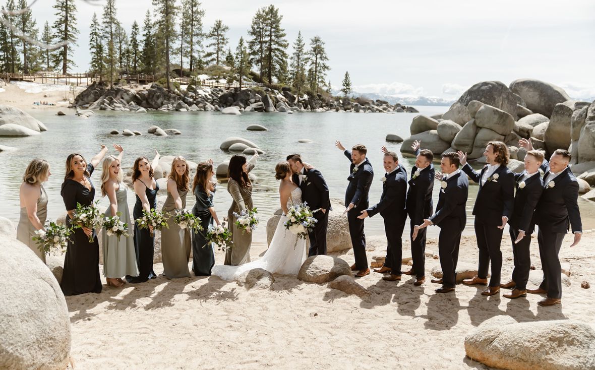 Lake Tahoe destination wedding, Sand Harbor State Park, Best destination wedding location