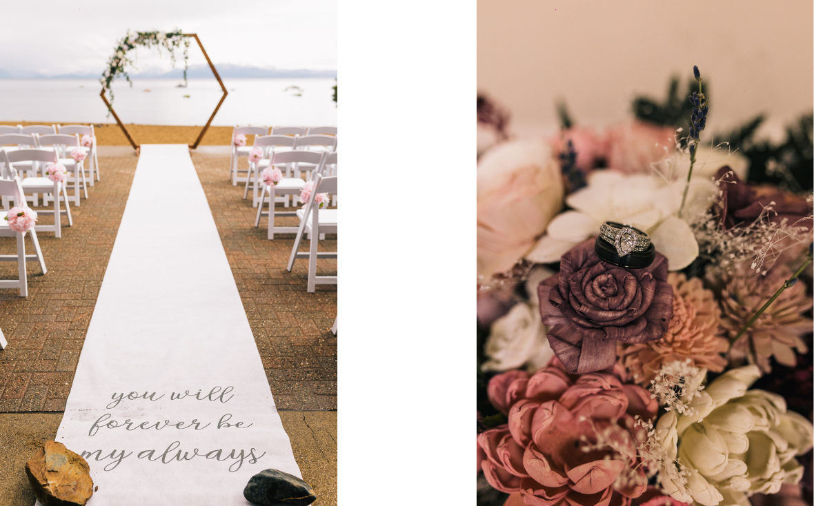 Minimalist wedding venue Lake Tahoe