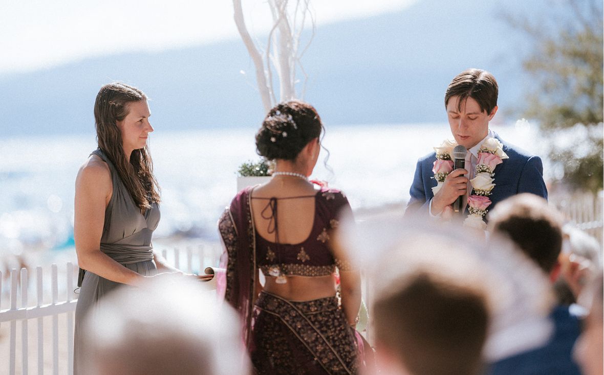 What's considered a large wedding in Lake Tahoe