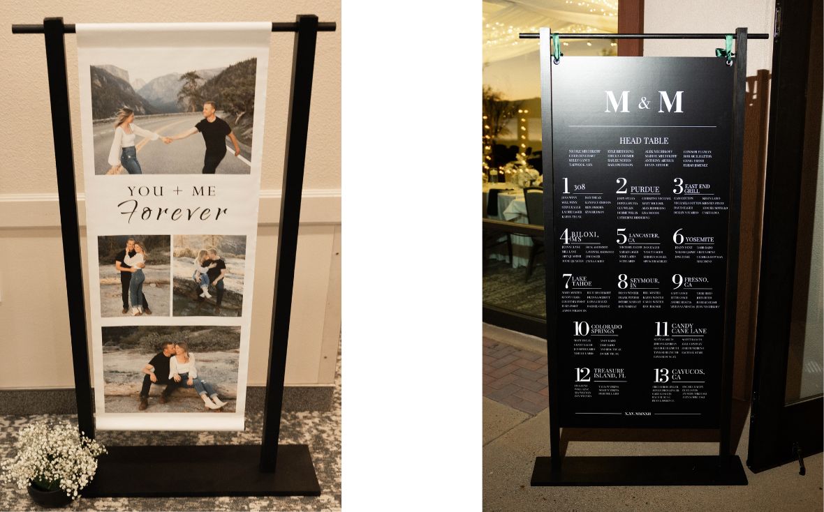 Lake Tahoe wedding decor