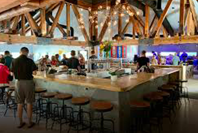 Alibi ale works bar area