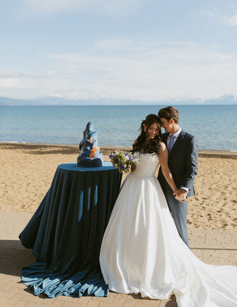 Bride and groom at North Tahoe Event Center