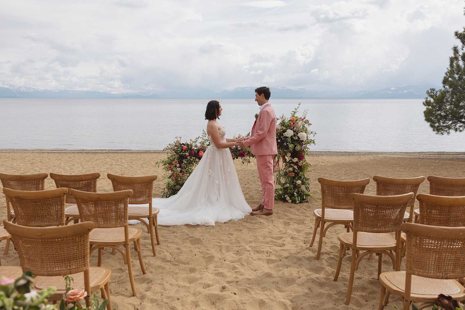 Bride and groom at North Tahoe Event Center