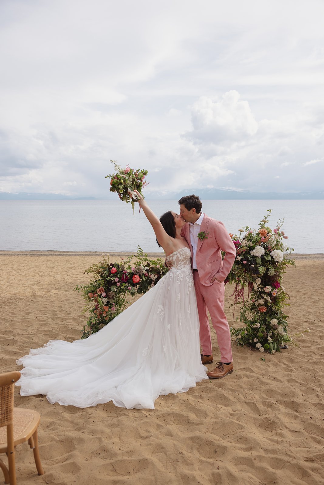 Bride and groom at North Tahoe Event Center